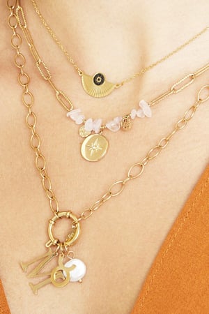 Collier Chain Ann Couleur or Acier inoxydable h5 Image2